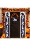 Halloween Trick or Treat Porch Banner Set, Spooky Pumpkin Witch Vertical Door Hanging Banner, Halloween Front Door Decorations for Indoor Outdoor Yard Party - 2