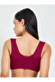 Solid Lace Bulk Front Padded Non Wired Regular Bra - 4