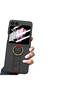 Galaxy Z Flip 6 Case with Camera Protection and Ring Carbon Design Senk Flip Ring on the Phone Case - 3
