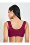 Solid Lace Bulk Front Padded Non Wired Regular Bra - 4