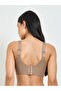Solid Texture Padded Non Wired T-Shirt Bra - 4