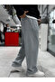 Gray Washed Pipe Leg Sweatpants Tw-7089 - 3