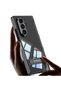 Galaxy Z Fold 7 Case with Camera Protection Transparent Design Tkng Lego Stand Case - 2
