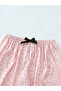 Pink Animal Jacquard Contrast Piping Shirt And Pants Pyjama Set - 8