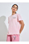 Pink Graphic Print T-Shirt And Straight Leg Pyjama Set - 2