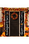 Happy Halloween Trick or Treat Porch Banner Set, Black Vertical Door Hanging Sign, Halloween Front Door Decorations for Indoor Outdoor Yard Party