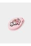 Girls Pink Rubber Hair Brush With Mirror