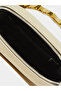Gold Zip-Closure Acrylic Clutch With Gold Tone Accent - 4