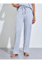 Grey Slogan Print Short Sleeves T-Shirt And Wide Leg Pants Pyjama Set - 5