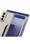 Galaxy Z Fold 7 Faux Leather Back Surface Card Holder Silicone Case - 4