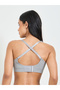 Solid Texture Padded Non Wired T-Shirt Bra - 5