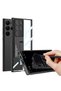 Galaxy S23 Ultra Case with Camera Protection Transparent Design Omsy Lego Stand Case - 4