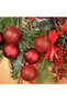 24 PCs Christmas Tree Decorations Baubles Party Wedding Ornament Christmas (Red, 24PCs 6 cm Balls) - 2