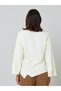 Beige Long Sleeve Boat Neck Top - 5