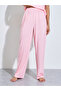 Pink Polka Dot Lace Detail Strappy Cami And Straight Leg Pants Pyjama Set - 4