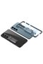 Galaxy S23 Case with Camera Protection Transparent Design Omsy Lego Stand Case - 4