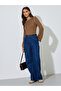 Brown Knit Top With Overlock Seam - 7