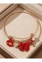 سوار أحمر ساحر بتصميم فيونكة وشفاه - 2