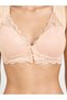Nude Lace Padded Non Wired Regular Bra - 3