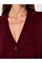 Women's V-Neck Buttoned Knitwear Cardigan - 5