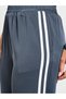 Grey Side Striped Elasticated Waist Wide Leg Pants - 3