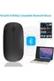 ماوس بلوتوث، ماوس لاسلكي قابل لإعادة الشحن لأجهزة ماك بوك برو/آير/آيباد/لابتوب/كمبيوتر شخصي/ماك/كمبيوتر، أسود - 2