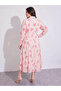 Floral Long Sleeves Shirt Maxi Dress - 4