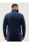 Plus Size Navy Blue Half-Zip Sweatshirt - 2