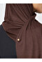 Coffee Brown Solid Hijab - 3