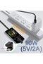 محول بيانات USB C الى مايكرو بزاوية على شكل حرف U للشحن ونقل البيانات، موصل USB C انثى الى مايكرو US - 5