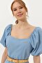 Women's Blue Woven Dress 50249539012 - 2