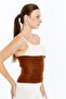 Coffee Unisex Thermal Wool Waist Corset - Warms - Keeps Warm - Supports - 4