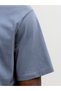 Blue Jjesoho Slogan Print Crew Neck T-Shirt - 3
