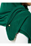 Dark Green Solid Hijab - 4