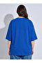 Plus Size Basic Slogan Oversize T-Shirt - 4