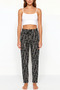 3-Piece Suede Pajama Bottoms Set for Women, Comfortable Fit, Patterned Pajama Bottoms Set - 4