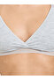 Solid Texture Padded Non Wired Regular Bra And Thong Lingerie Set - 3