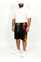 Plus Size Flame Print Basketball Shorts - 3