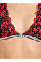 Lace Padded Non Wired Bralette And Lace Thong Lingerie Set - 3