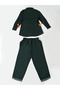 Girls Dark Green Embroidered Tassel Details Shirt And Trousers Set - 3