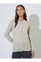 Beige Cable Knit Button Up Cardigan - 3