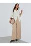 Off White Cable Knit Button Up Cardigan - 2