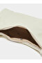 Beige Solid Shoulder Bag With Pocket Detail - 5