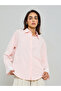 Pink Long Sleeve Lace Cuff Shirt
