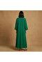 Scatter Rhinestone Kimono Belted Long Abaya Cardigan - 4