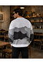 Camouflage Patterned Men's Knit Sweater - 3