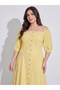 Midi A-Line Front Open Dress - 2