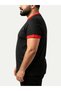 Plus Size Black Crew Neck Ringer T-Shirt - 4