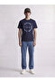 Navy Blue Jjbenson Slogan Print Crew Neck T-Shirt - 3