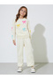 Girls Yellow All Over Bow Print Sweatshirt And Solid Joggers Set - 3